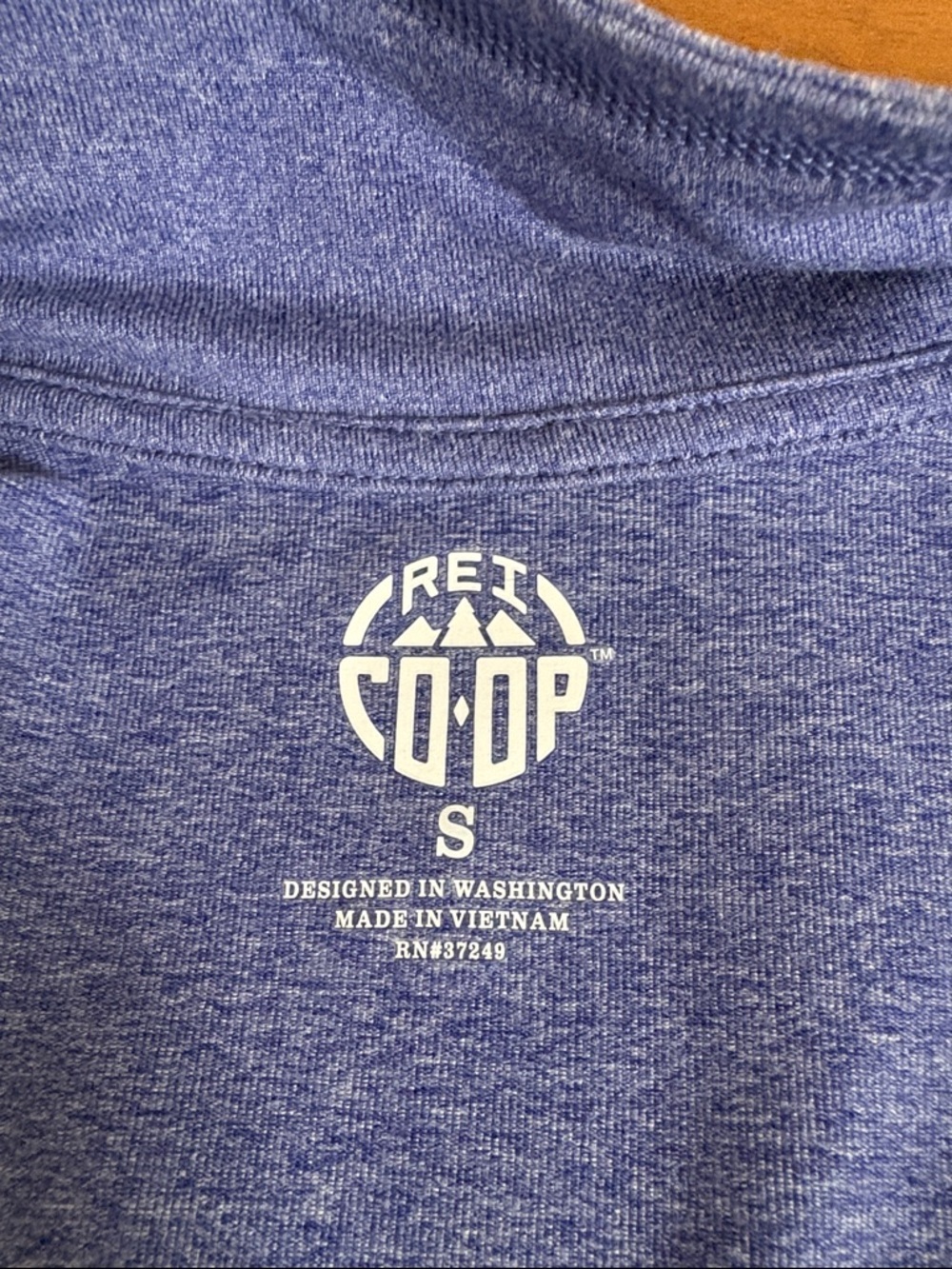 REI Co-op Heathered Blue Long-Sleeve Pullover Size Small - Picture 11 of 12